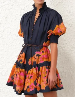 Best ZIMMERMANN Acadian Lantern Mini Dress