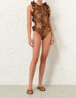 New ZIMMERMANN Acadian Racer Back Frill 1Pc