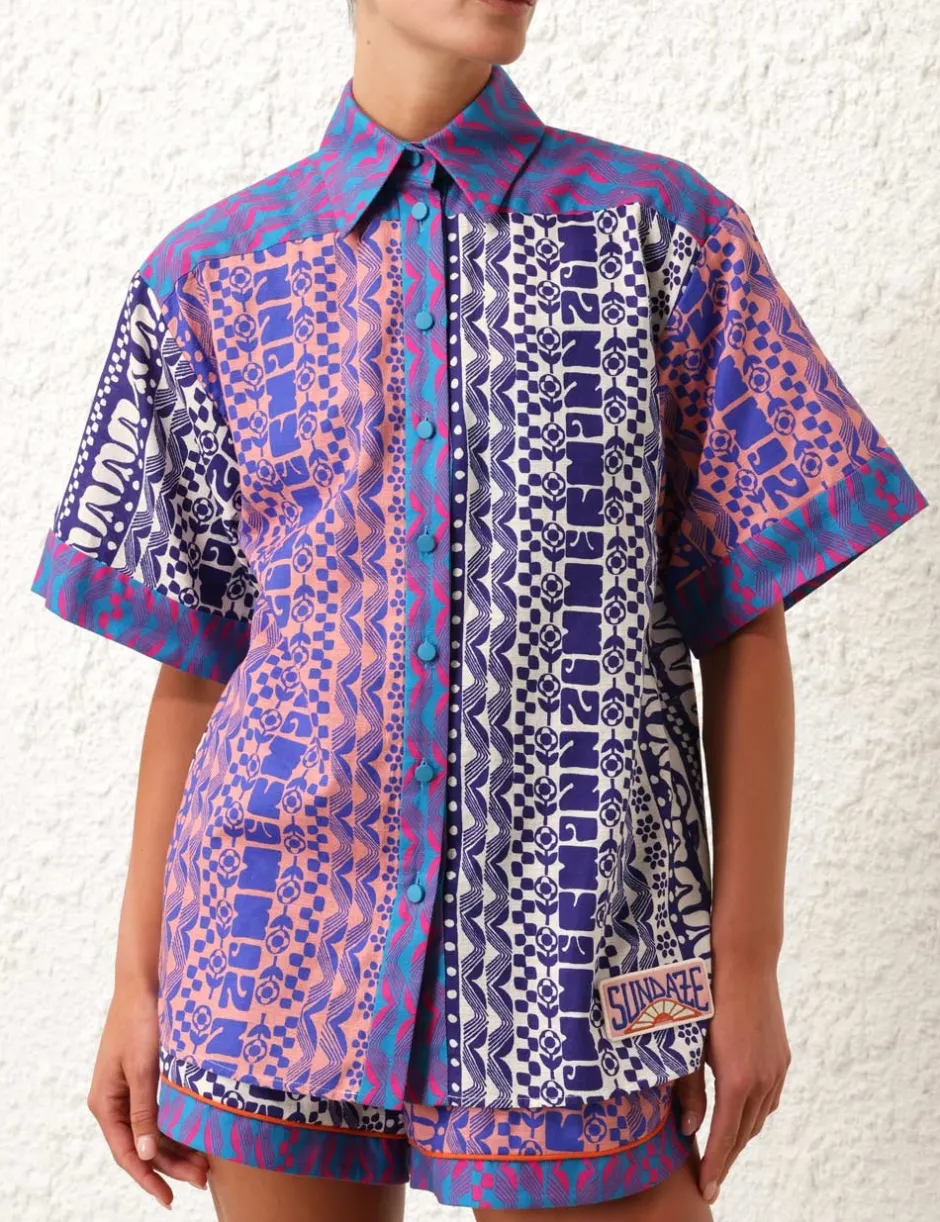 Online ZIMMERMANN Acadian Spliced Shirt