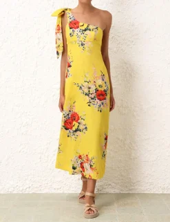 Hot ZIMMERMANN Alight Asymmetric Midi Dress