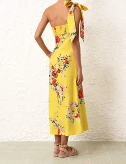 Hot ZIMMERMANN Alight Asymmetric Midi Dress