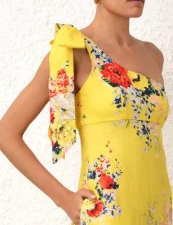 Hot ZIMMERMANN Alight Asymmetric Midi Dress
