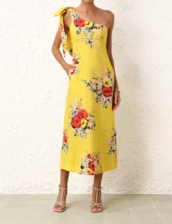 Hot ZIMMERMANN Alight Asymmetric Midi Dress