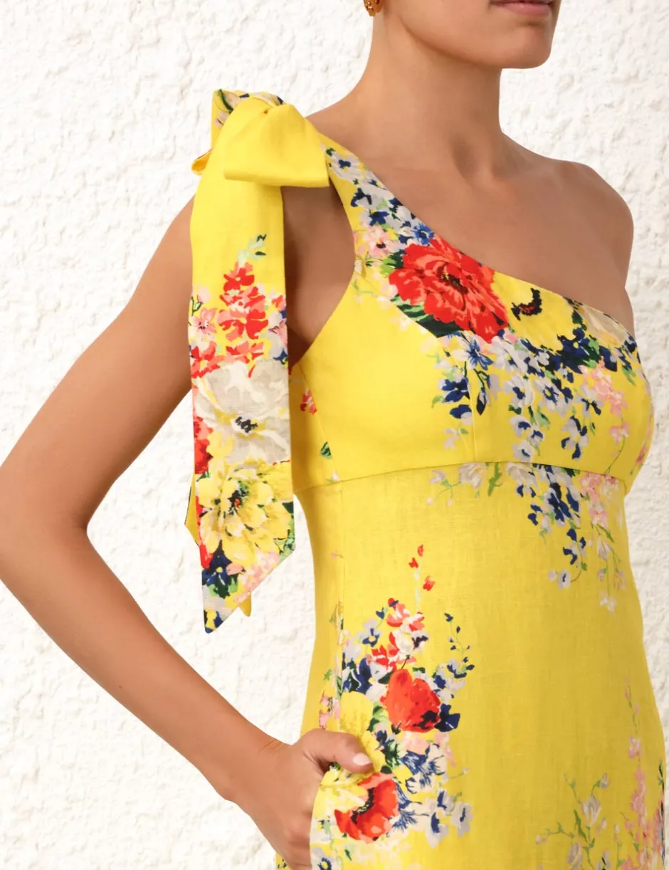 Clearance ZIMMERMANN Alight Asymmetric Midi Dress