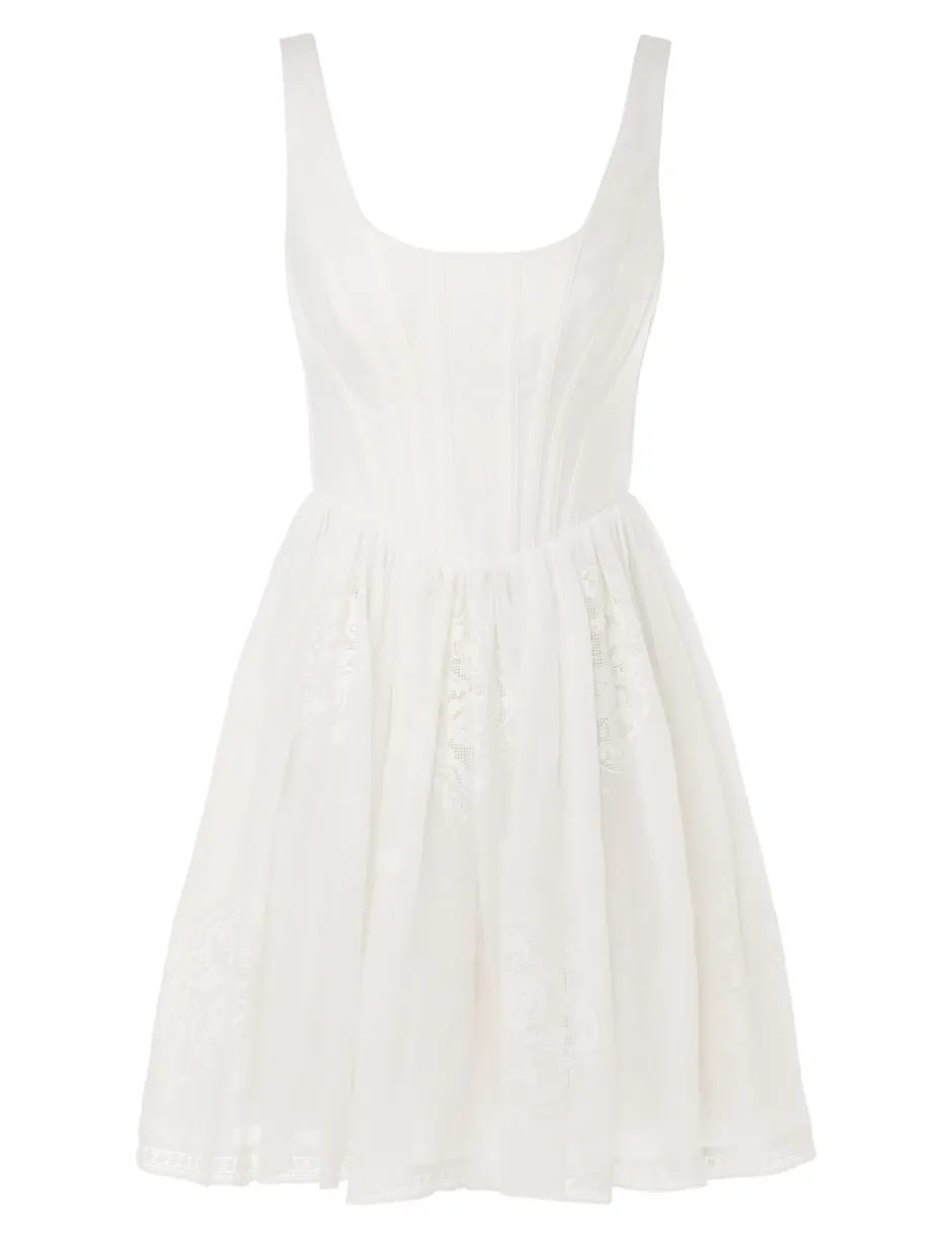 Sale ZIMMERMANN Alight Corset Mini Dress