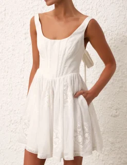 Sale ZIMMERMANN Alight Corset Mini Dress