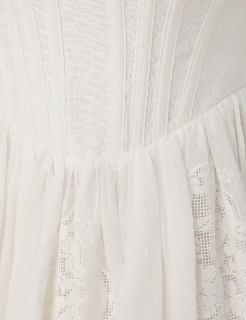 Hot ZIMMERMANN Alight Corset Mini Dress