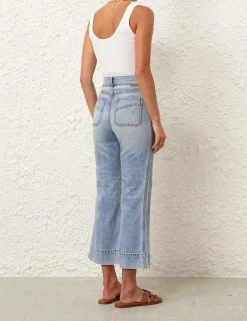 Discount ZIMMERMANN Alight Cropped Flare Jean