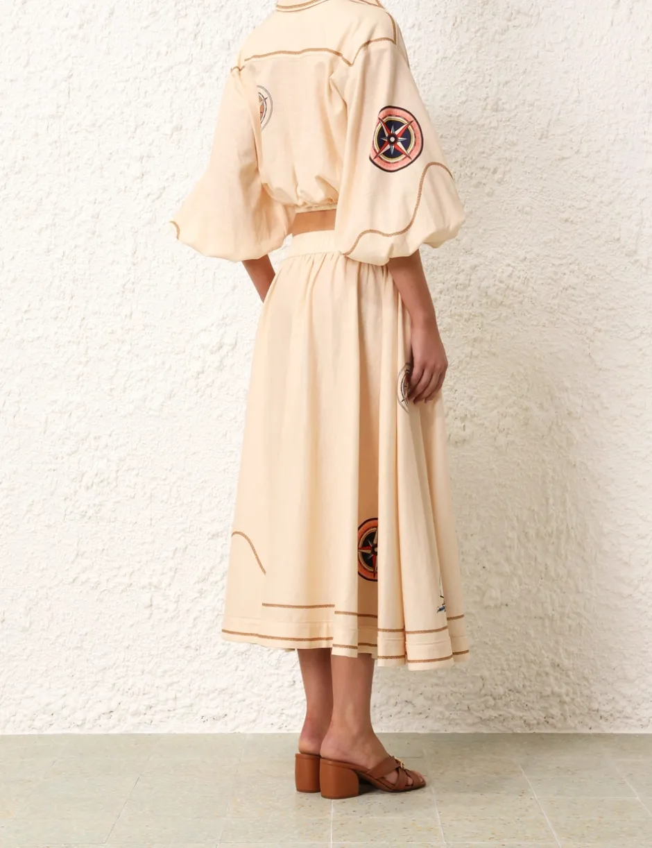 ZIMMERMANN Alight Draw Waist Shirt