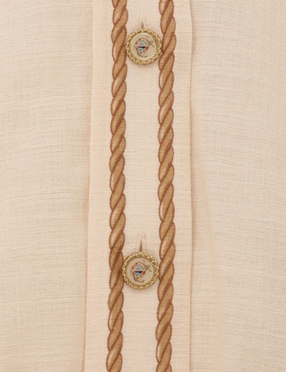 ZIMMERMANN Alight Draw Waist Shirt