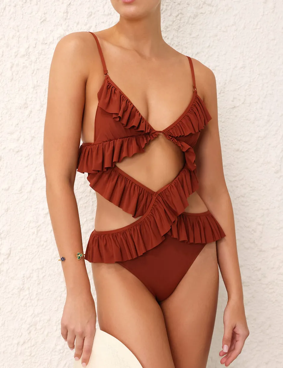Outlet ZIMMERMANN Alight Gather Frill 1Pc