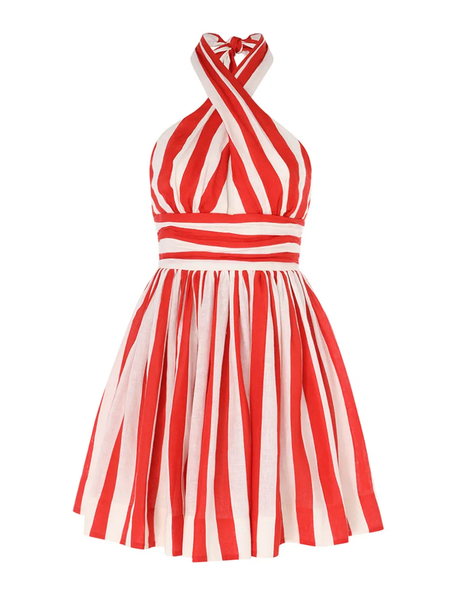 Hot ZIMMERMANN Alight Halter Mini Dress