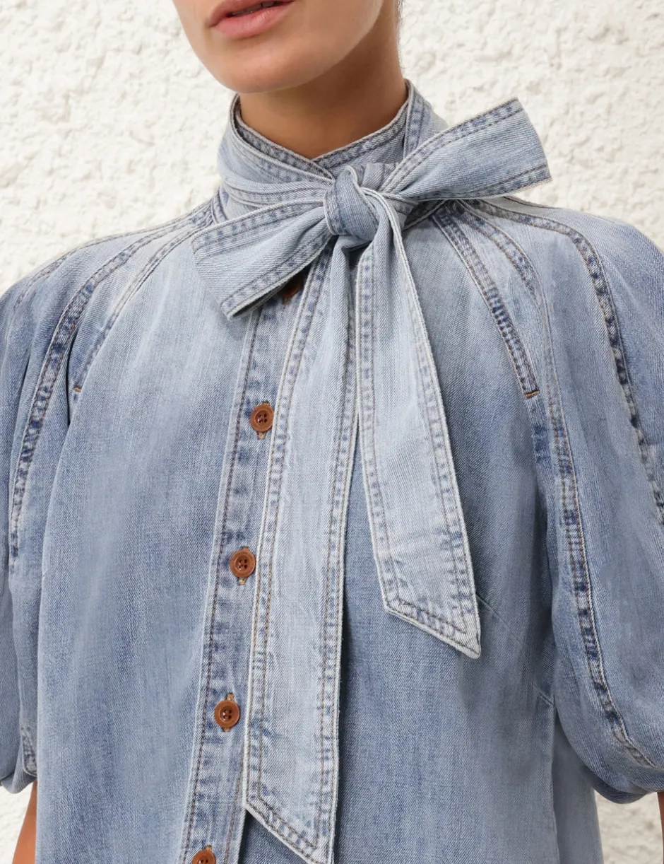ZIMMERMANN Alight Lantern Sleeve Shirt