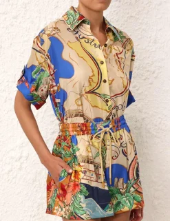 ZIMMERMANN Alight Short Sleeve Shirt