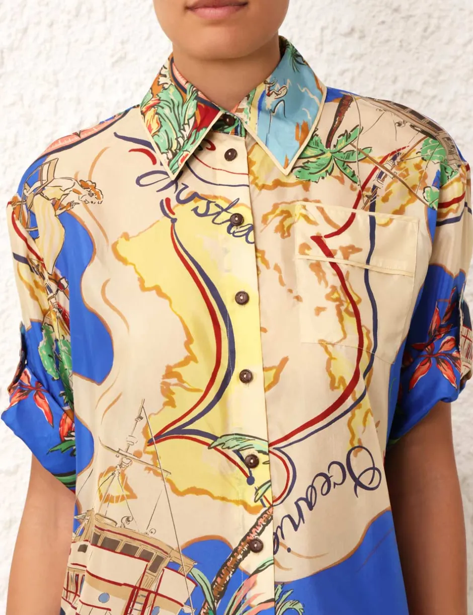 ZIMMERMANN Alight Short Sleeve Shirt