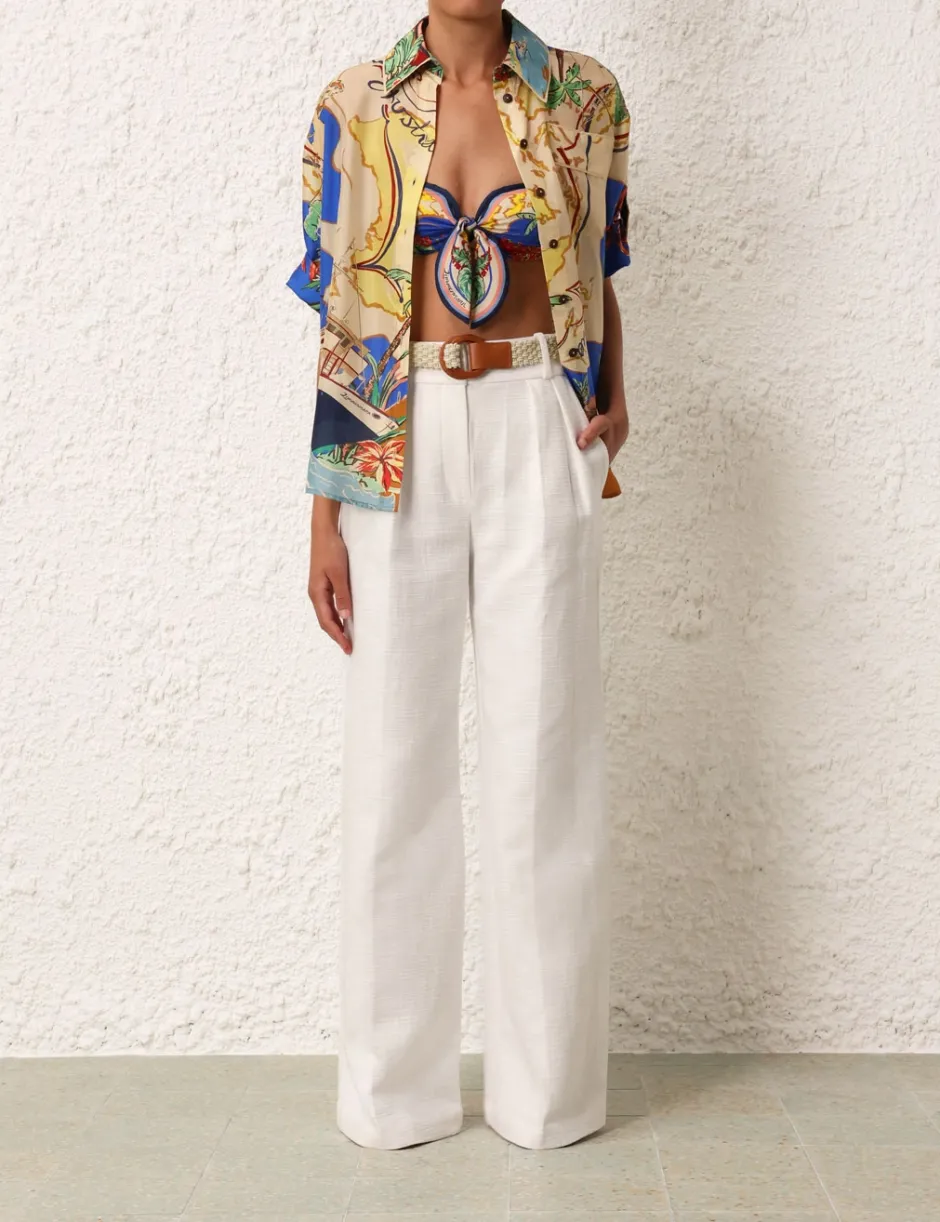 ZIMMERMANN Alight Short Sleeve Shirt