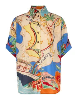 Outlet ZIMMERMANN Alight Short Sleeve Shirt