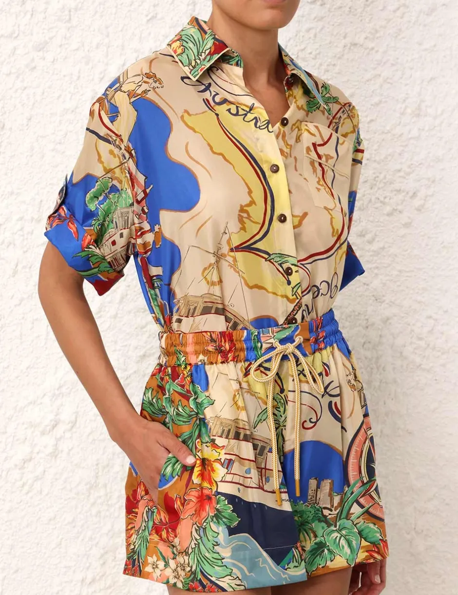 Outlet ZIMMERMANN Alight Short Sleeve Shirt