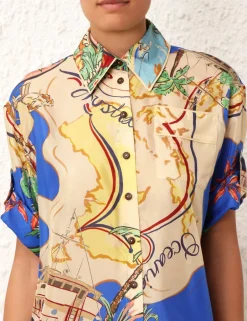 Outlet ZIMMERMANN Alight Short Sleeve Shirt