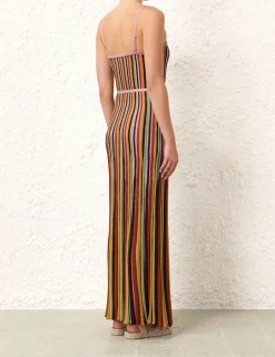 Outlet ZIMMERMANN Alight Stripe Midi Dress