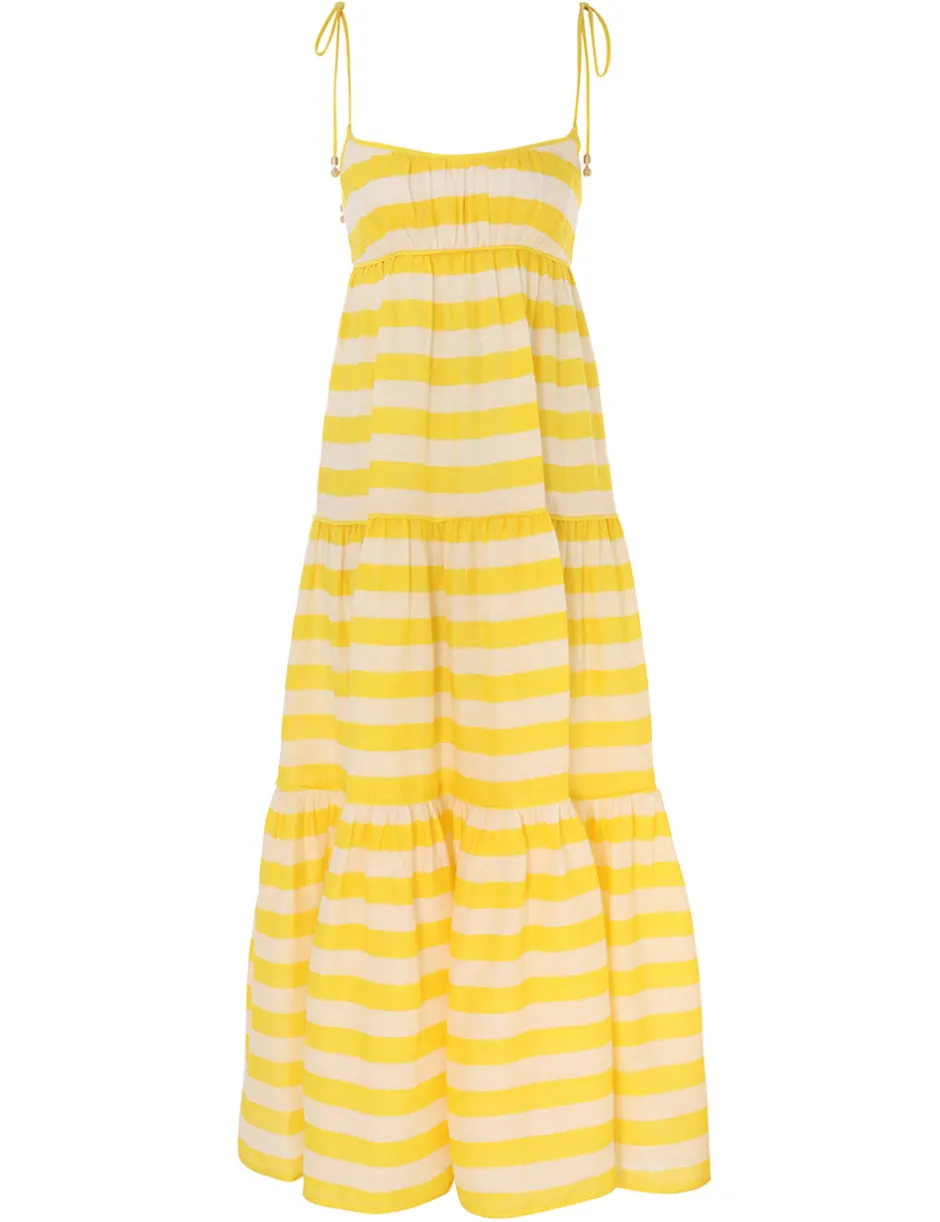 ZIMMERMANN Alight Tie Shoulder Dress