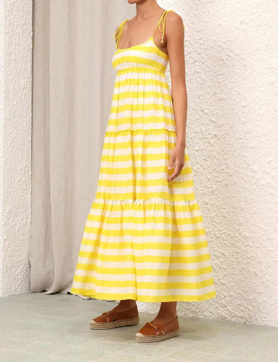 ZIMMERMANN Alight Tie Shoulder Dress