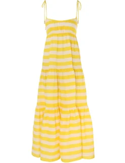 Hot ZIMMERMANN Alight Tie Shoulder Dress