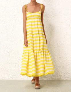 Hot ZIMMERMANN Alight Tie Shoulder Dress