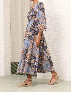 Best ZIMMERMANN Alight Wrap Midi Dress