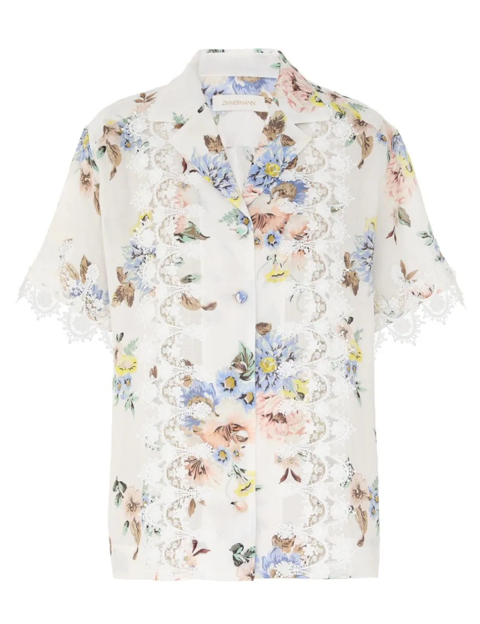 Clearance ZIMMERMANN Applique Oversized Shirt