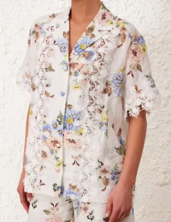 Clearance ZIMMERMANN Applique Oversized Shirt