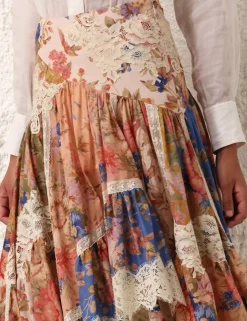 Outlet ZIMMERMANN August Asymmetric Skirt