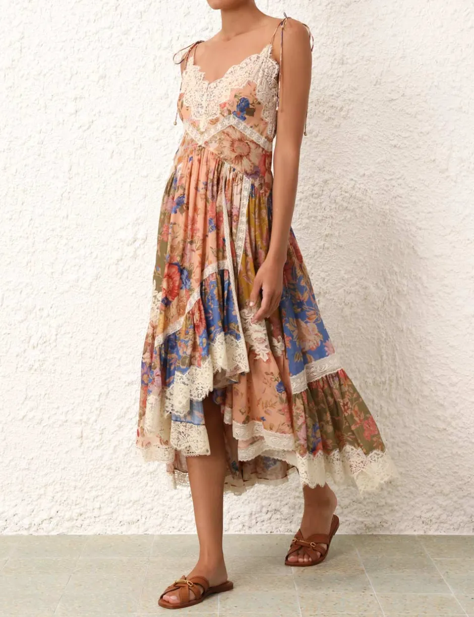 Best ZIMMERMANN August Asymmetric Slip Dress