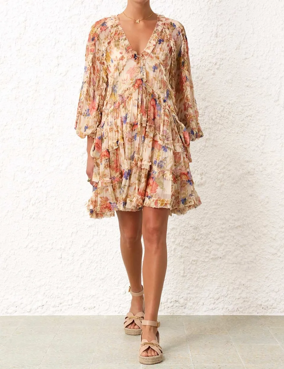 Discount ZIMMERMANN August Billow Frill Mini Dress