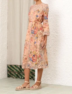 Sale ZIMMERMANN August Broderie Midi Dress