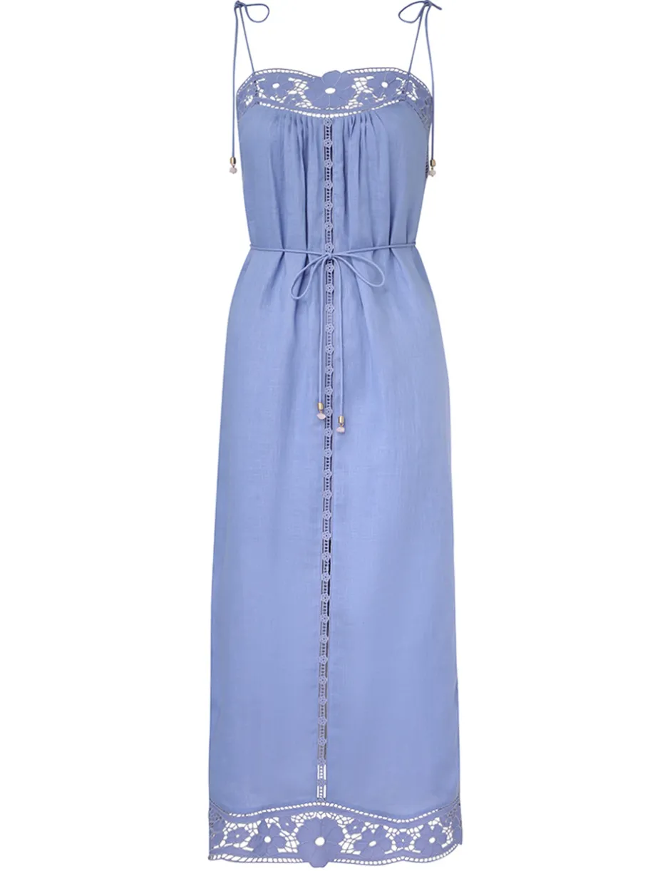 Outlet ZIMMERMANN August Broderie Slip Dress