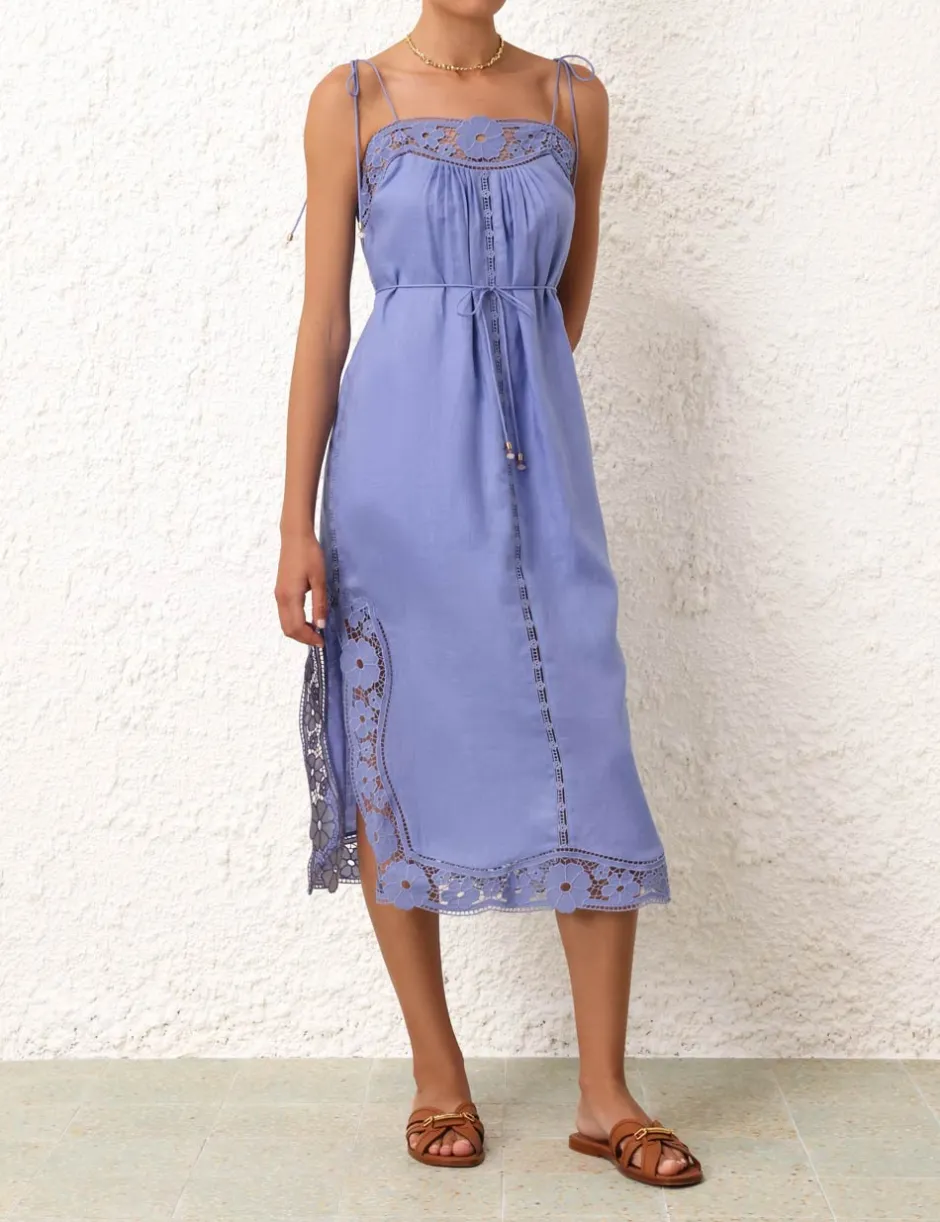 Outlet ZIMMERMANN August Broderie Slip Dress