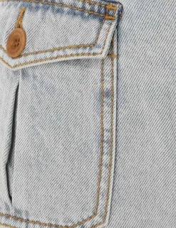 Clearance ZIMMERMANN August Denim Mini Short