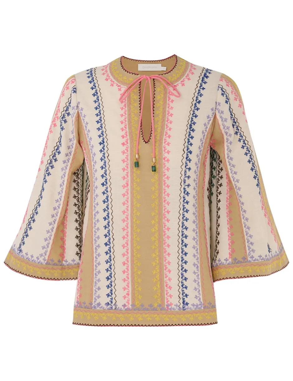 Best ZIMMERMANN August Embroidered Top