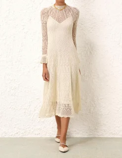 Clearance ZIMMERMANN August Lace Knit Dress