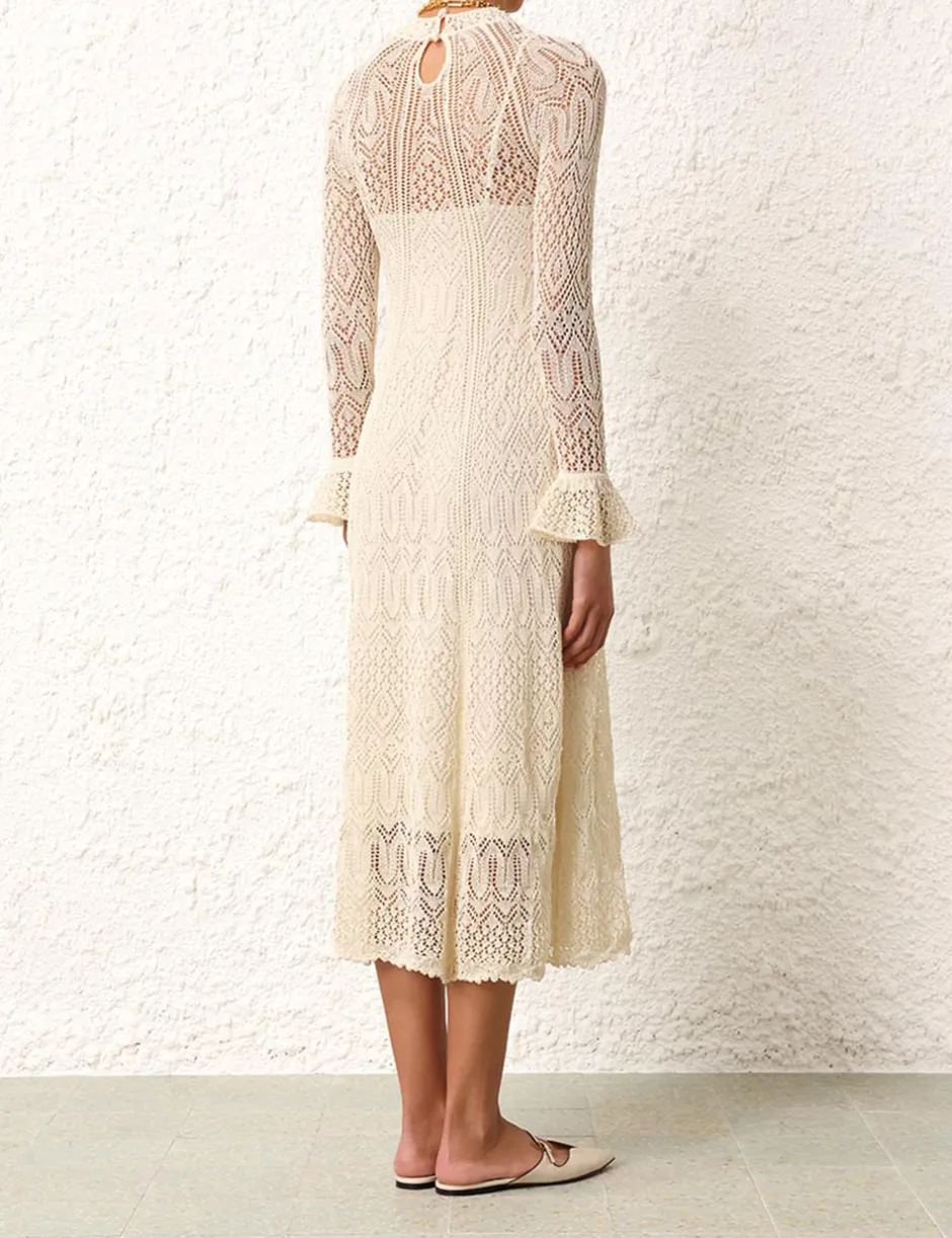 Clearance ZIMMERMANN August Lace Knit Dress