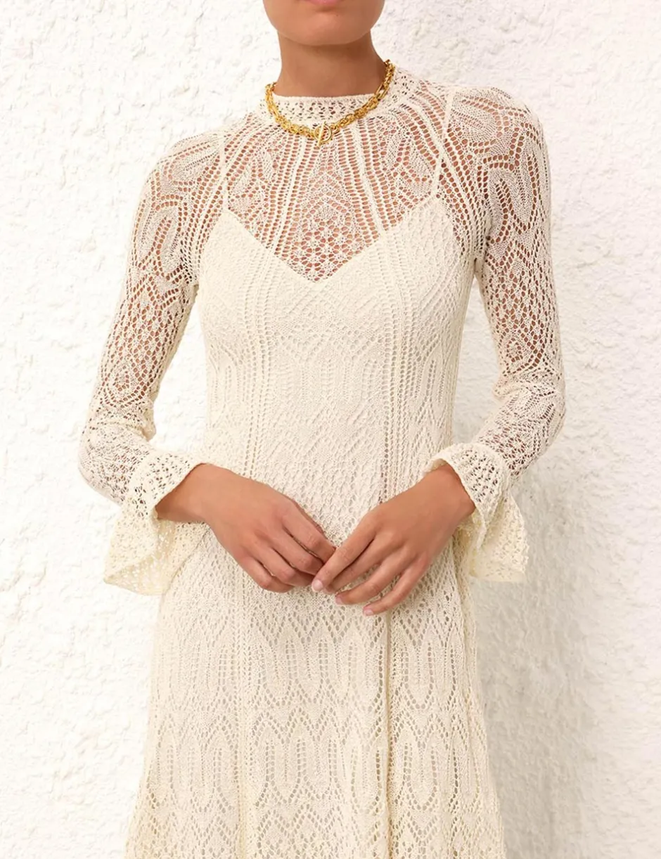 Clearance ZIMMERMANN August Lace Knit Dress