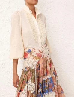 Best ZIMMERMANN August Long Sleeve Blouse