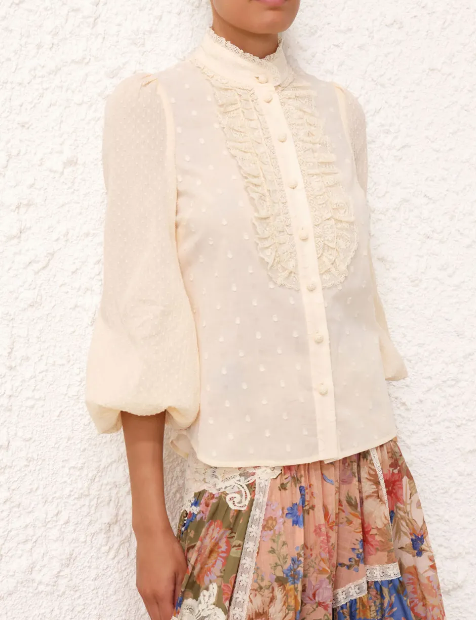 New ZIMMERMANN August Long Sleeve Blouse