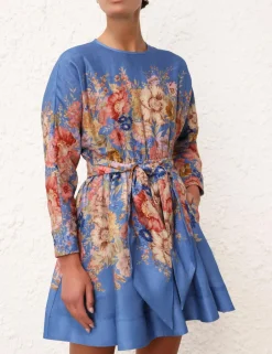 Outlet ZIMMERMANN August Long Sleeve Mini Dress