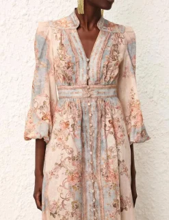 Outlet ZIMMERMANN August Plunge Midi Dress