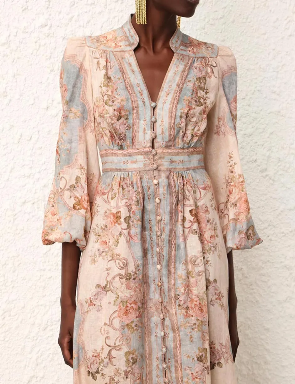 Best ZIMMERMANN August Plunge Midi Dress