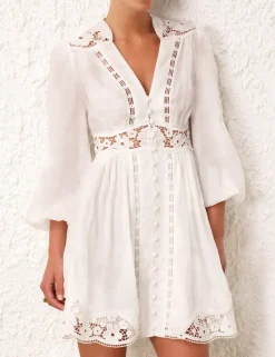 Outlet ZIMMERMANN August Plunge Mini Dress