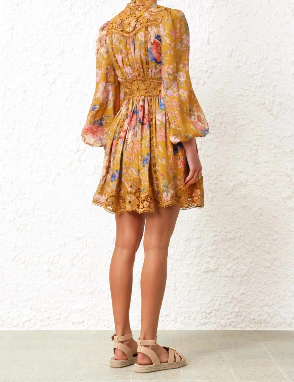 Hot ZIMMERMANN August Plunge Mini Dress