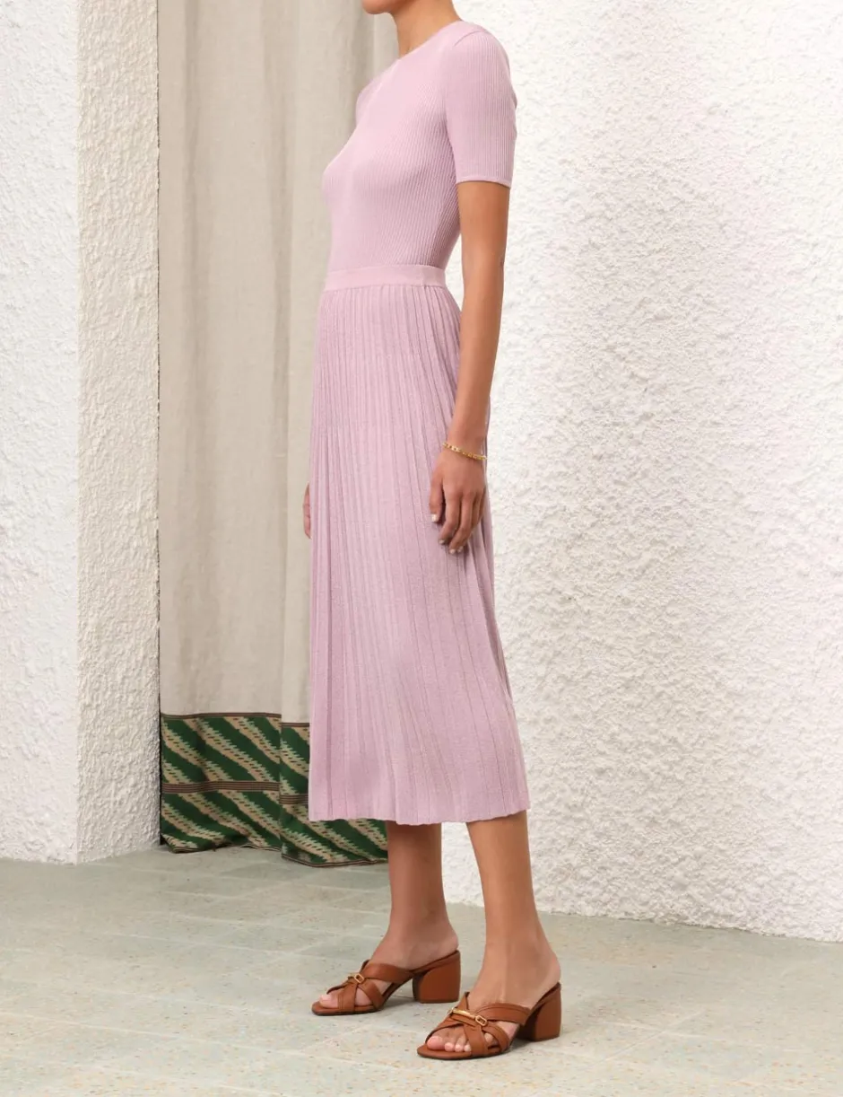 Discount ZIMMERMANN August Rib Midi Skirt